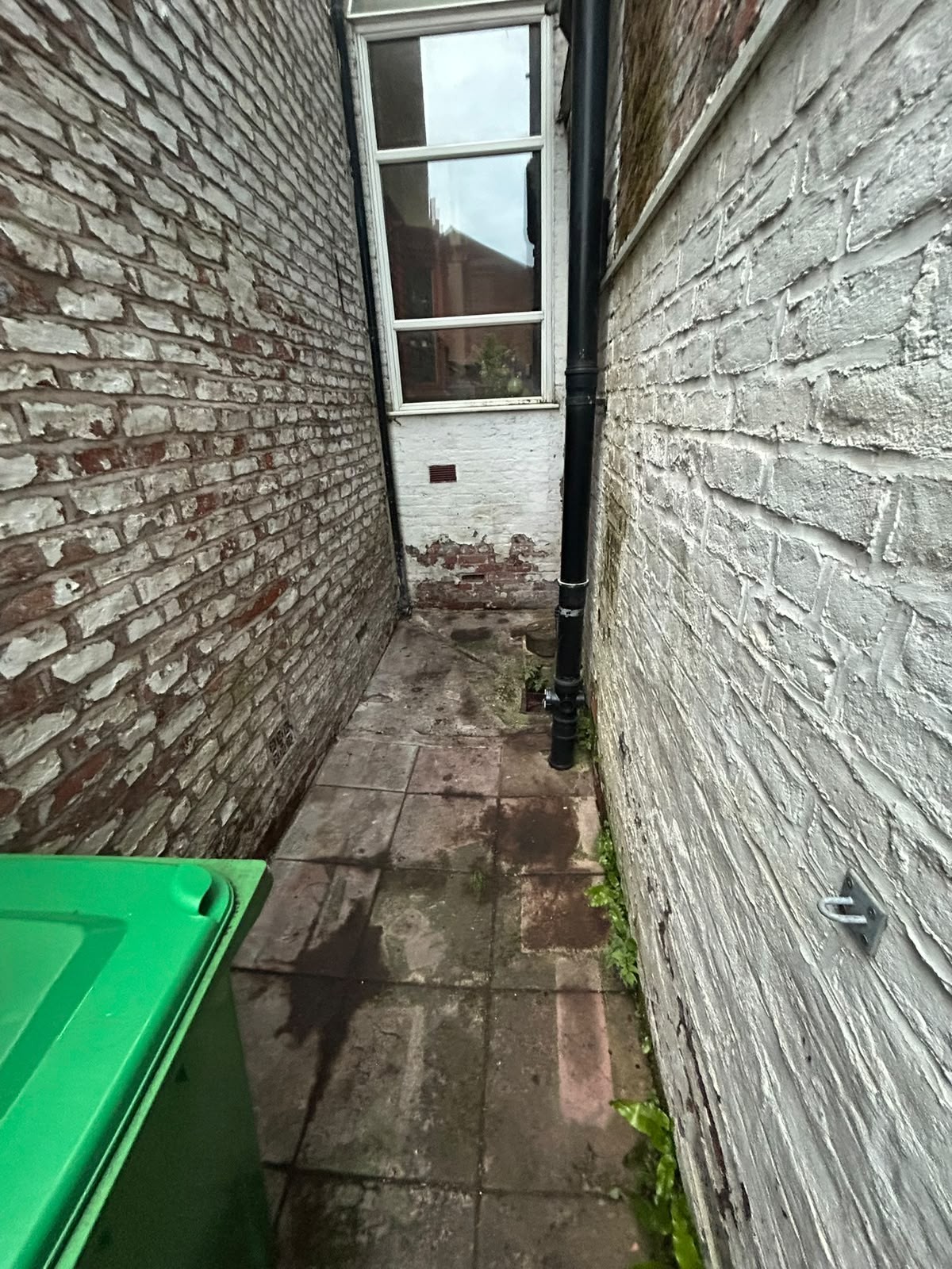 Rear passage and yard after clearance
